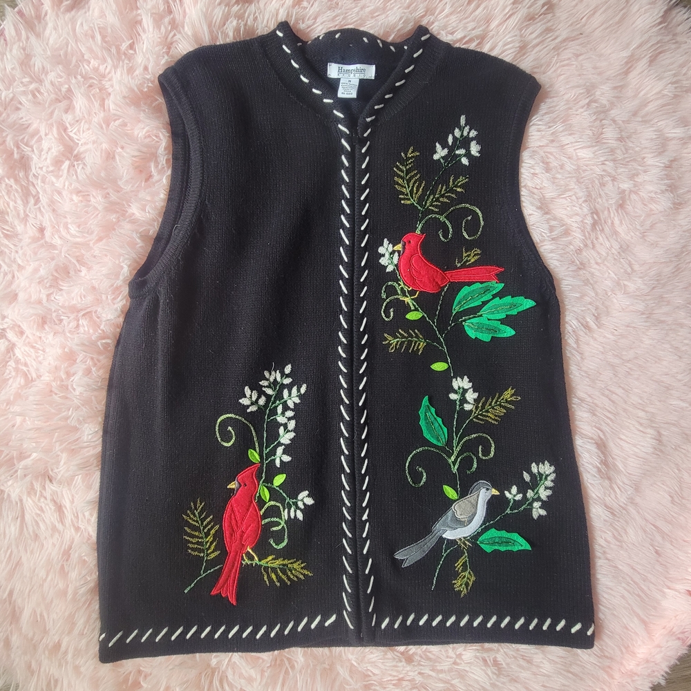 Vintage Floral "Ugly Sweater" Vest
